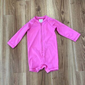 Hanna Andersson Pink Summer Beach Vacation Swim Rash Guard Sz 12-18Months